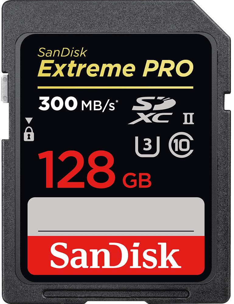 Карта памяти SanDisk Extreme Pro 2000x SDXC UHS-II 128 ГБ (SDSDXPK-128G-GN4IN)