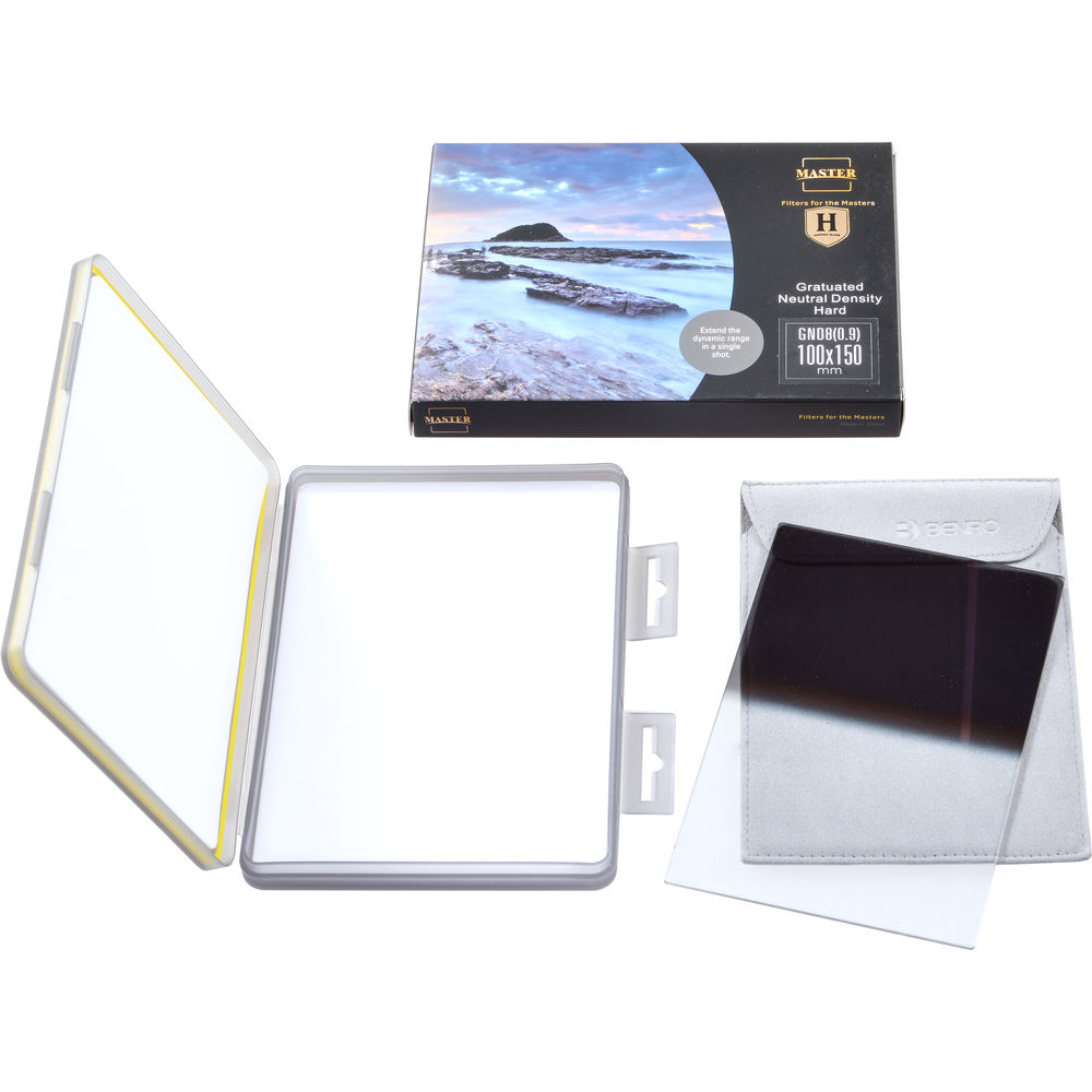 Cветофильтр Benro Master Series Hard-edged graduated ND GND8 (0.9) градиентный 100х150 мм