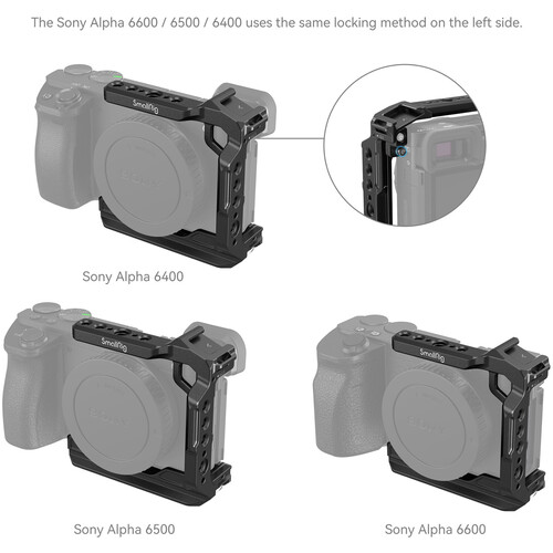SmallRig 4337 Клетка Half Cage для цифровых камер Sony A6700 / A6600 / A6500 / A6400