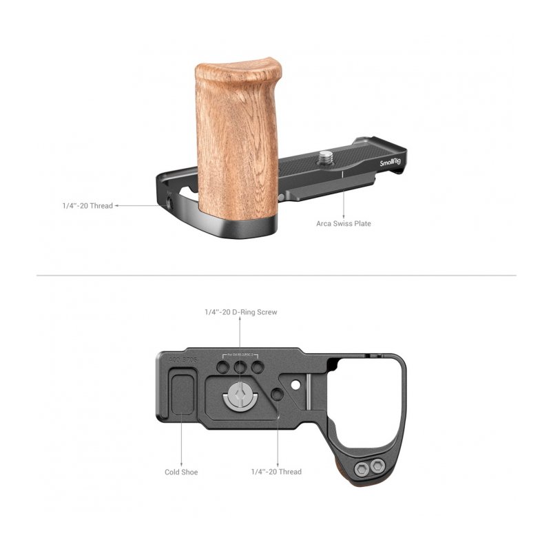 SmallRig 3706 Угловая площадка L-Shape Wooden Grip для цифровой камеры Sony ZV-E10