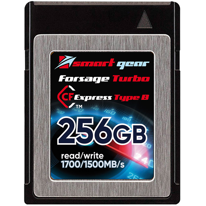 Карта памяти Smart Gear CF Express Forsage Turbo, 256GB W1500/R1700, sustain write 1400MB/s, 3000P/E cycles