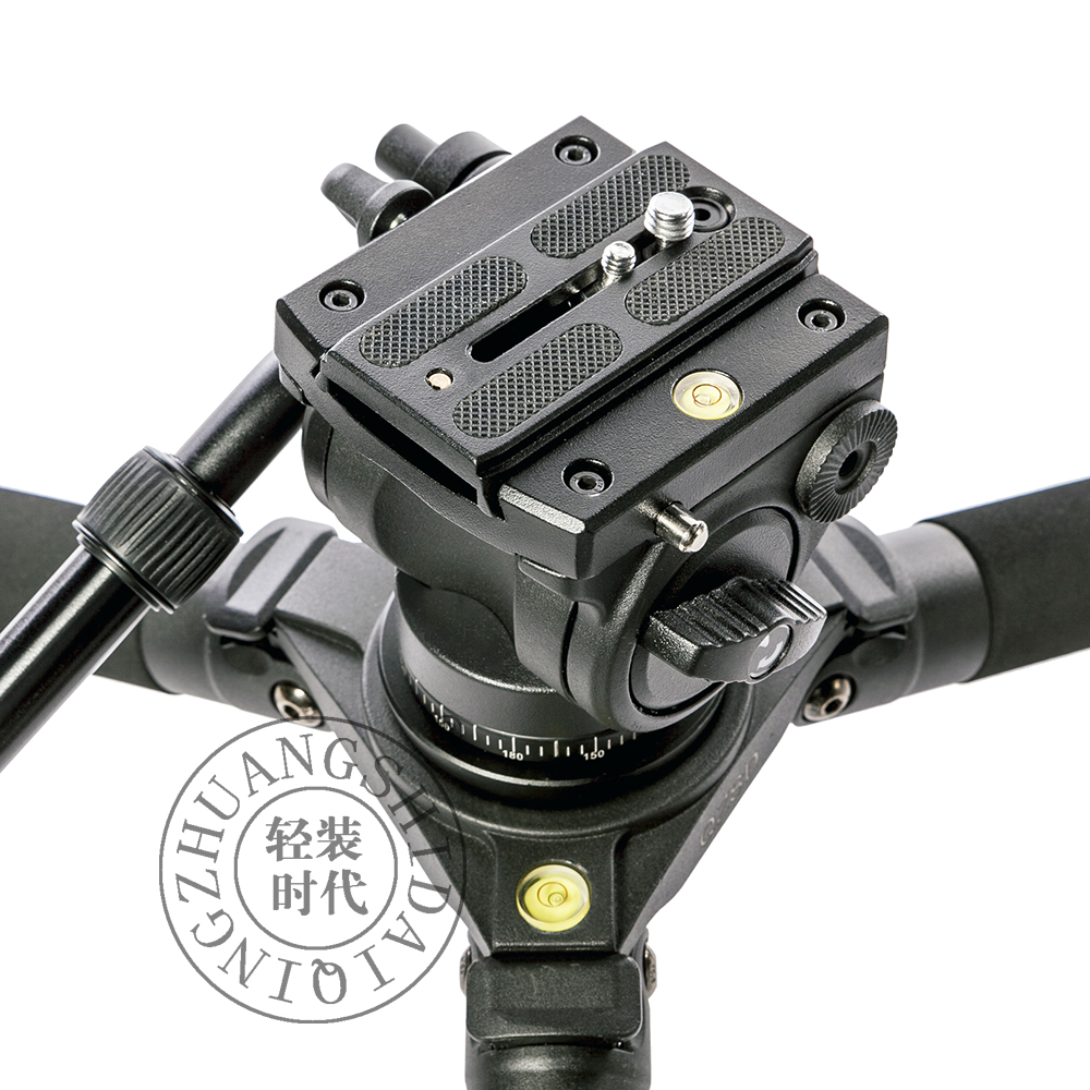 QZSD Q680AC черный карбоновый штатив с видеоголовой и нагрузкой до 15 кг для видеокамеры